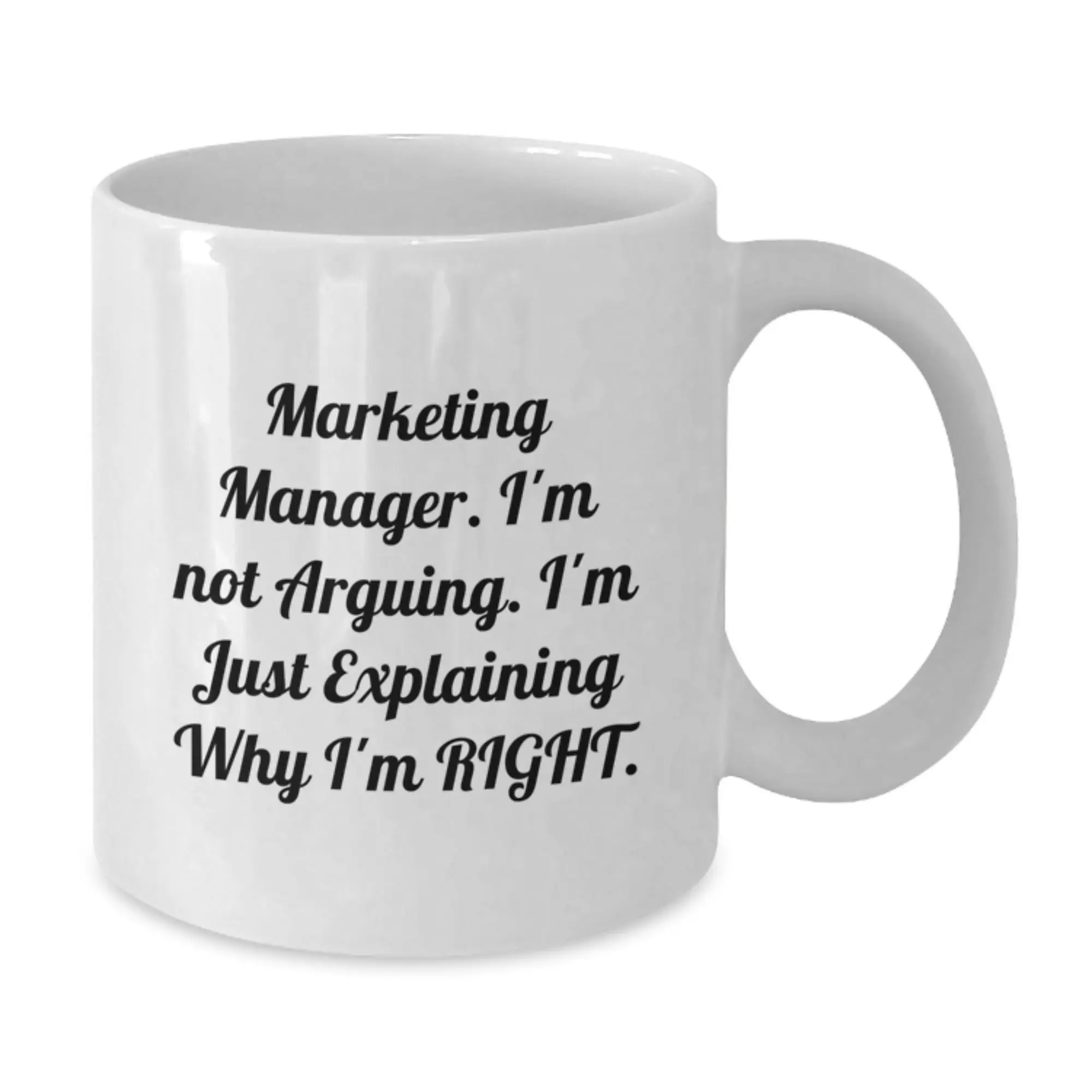 White Ceramic Coffee Mug – Marketing Manager Idea Birthday Gift - Additional