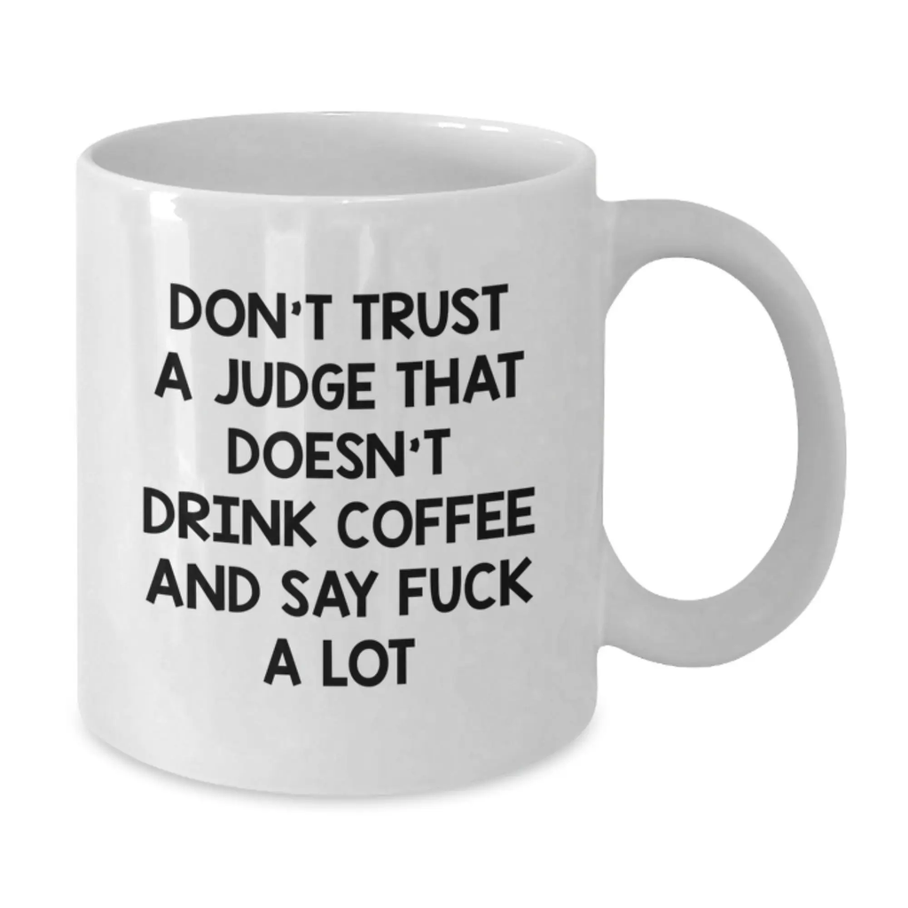 Judge Keepsake White Coffee Mug for Him Ceramic 11oz Birthday Gift - Additional