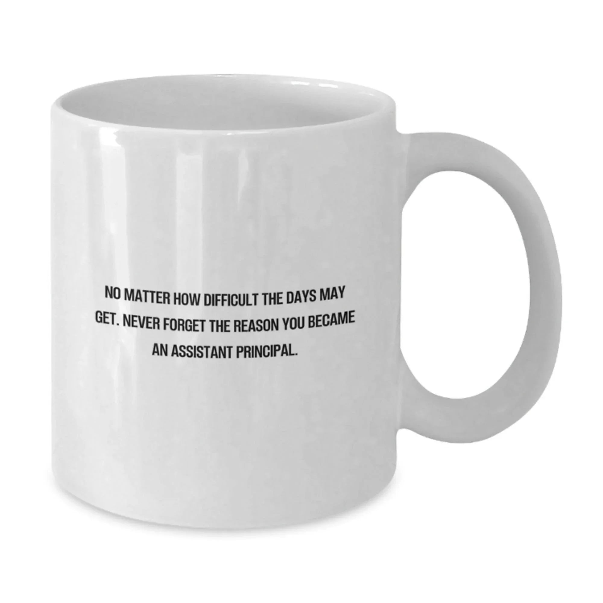Funny Inspirational Assistant Principal White Coffee Mugs Gifts from Family for Christmas Unique Mugs