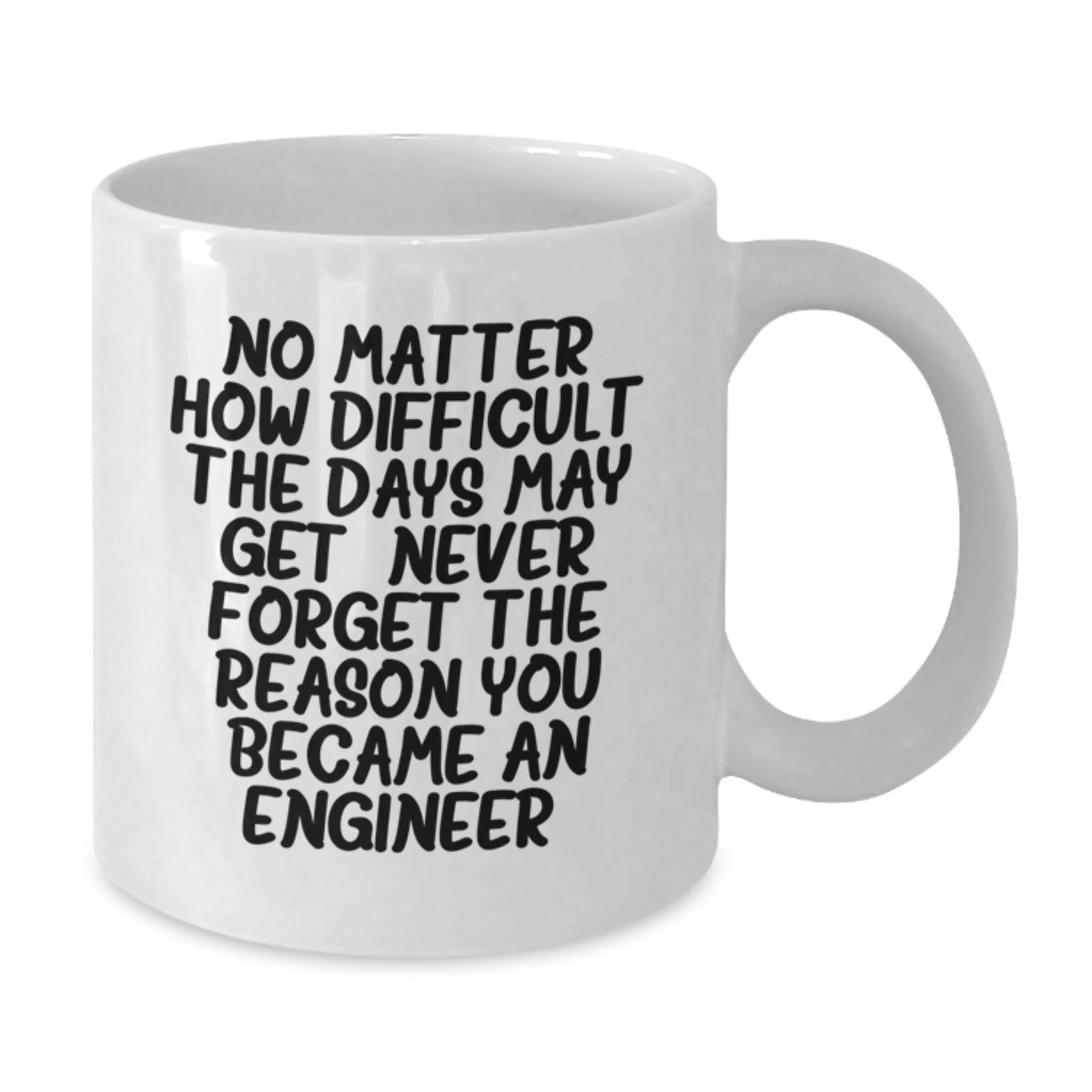 Funny Engineer White Coffee Mug, Engineer Gifts from Friends, Inspirational Quote for Christmas Unique Gifts for Men