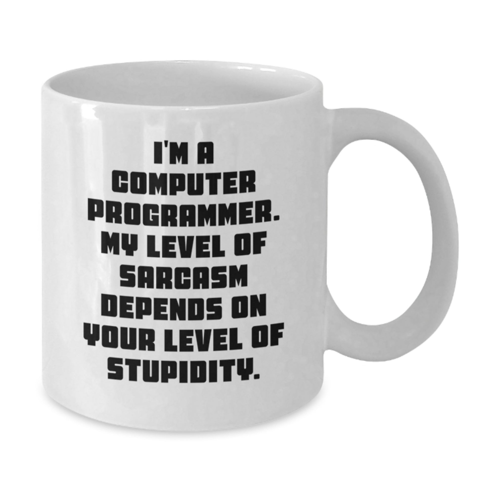Funny Computer Programmer White Coffee Mug Gifts for Men from Friends, Sarcastic Humor, Perfect Christmas Unique - Additional