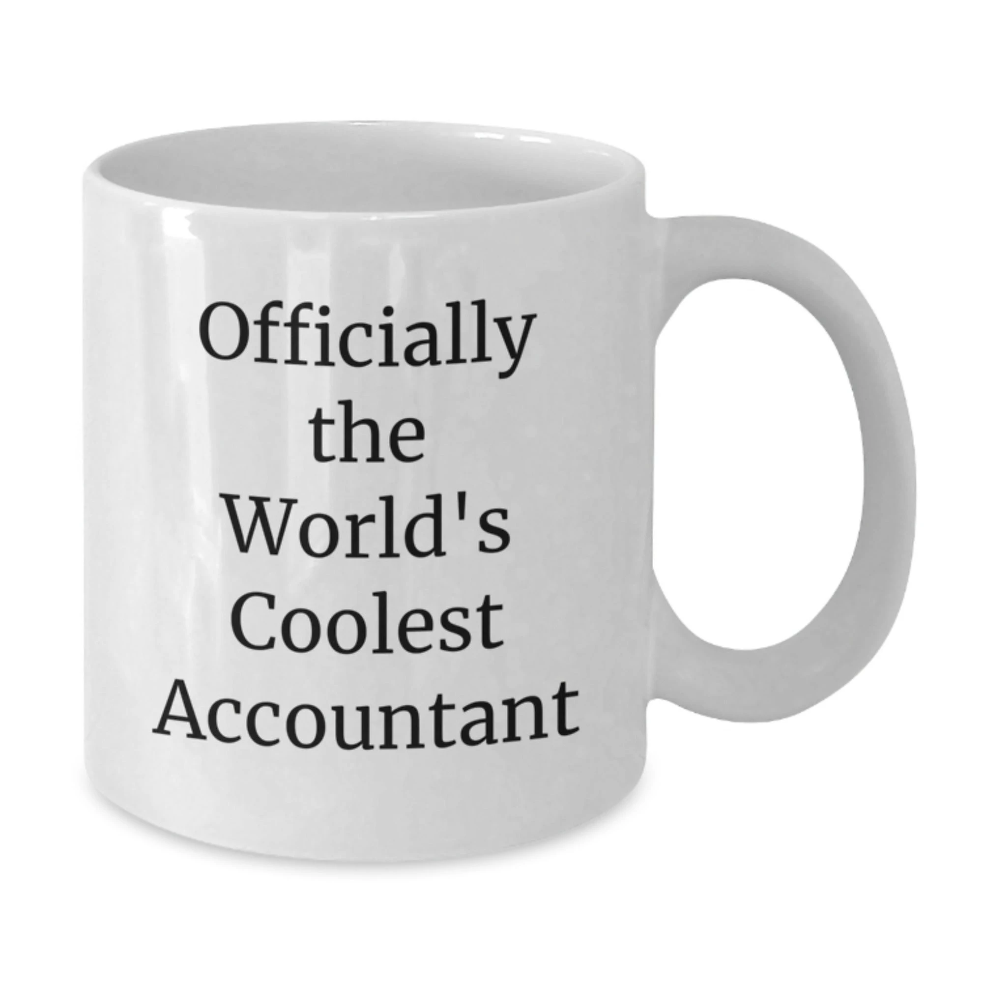 Funny Gifts for Accountants - Officially The World's Coolest Accountant White Coffee Mugs, Perfect Christmas Unique Gifts from Friends to Colleagues, Unique