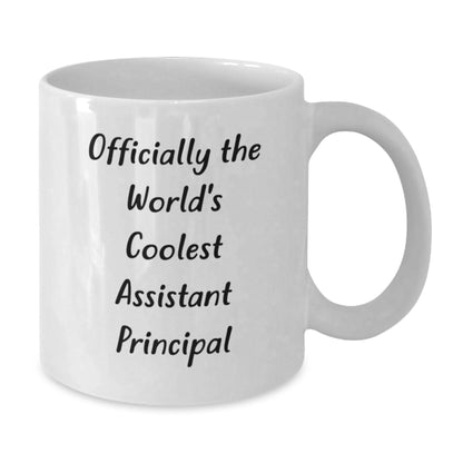 Funny Assistant Principal Gifts from Friends, World's Coolest Assistant Principal White Coffee Mug for Men, Unique Christmas Unique Gifts for Assistant Principals - Additional