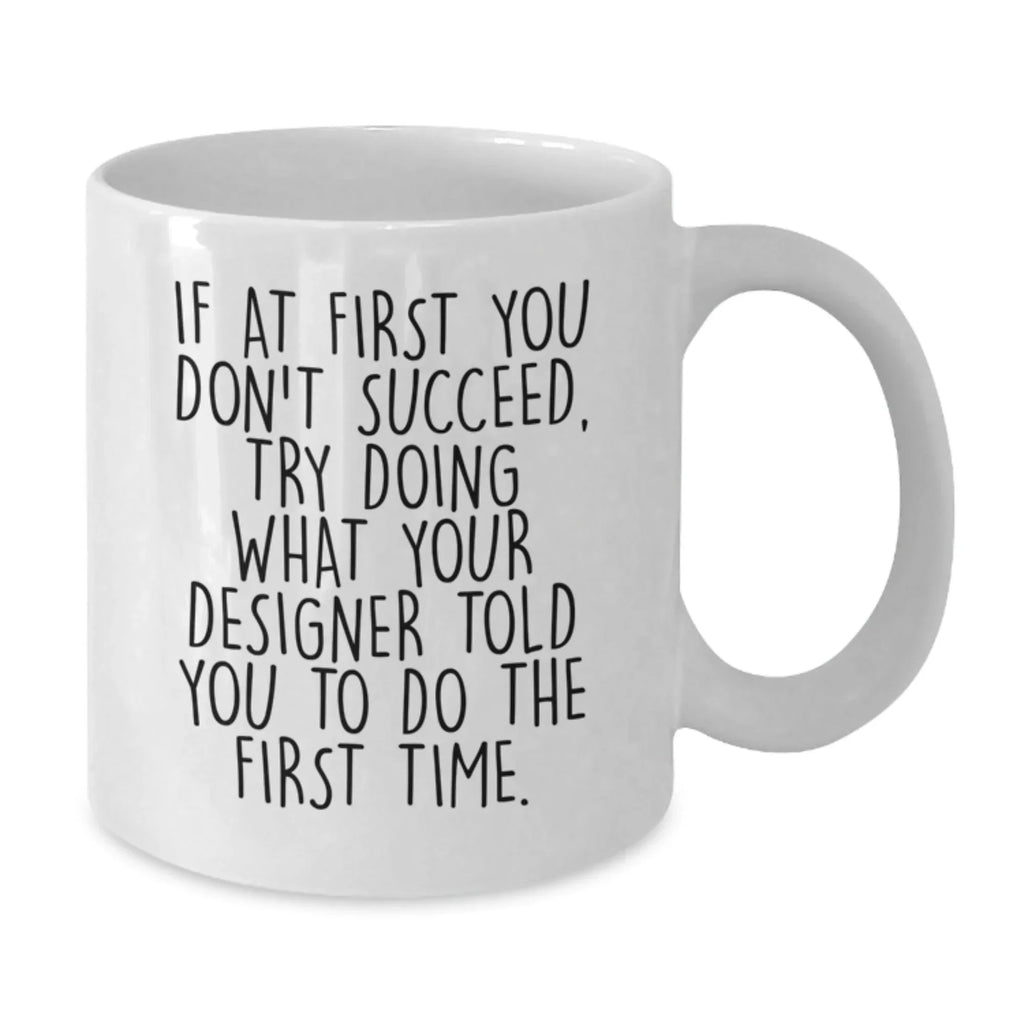 Funny Designer Gifts from Men to Friends, Inspirational White Coffee Mugs for Christmas Unique Presents