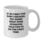 Funny Operator White Coffee Mug, Gifts from Friends for Operator, Graduation Unique Gifts, Operator Ceramic Mug - Additional