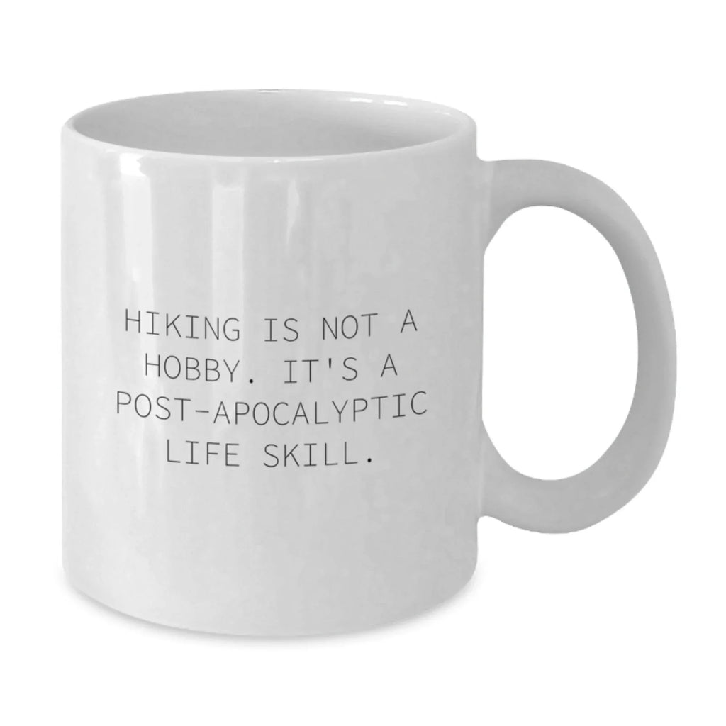 Funny Hiking Gifts for Men - White Coffee Mug from Friends for Hiking Enthusiasts This Christmas Season