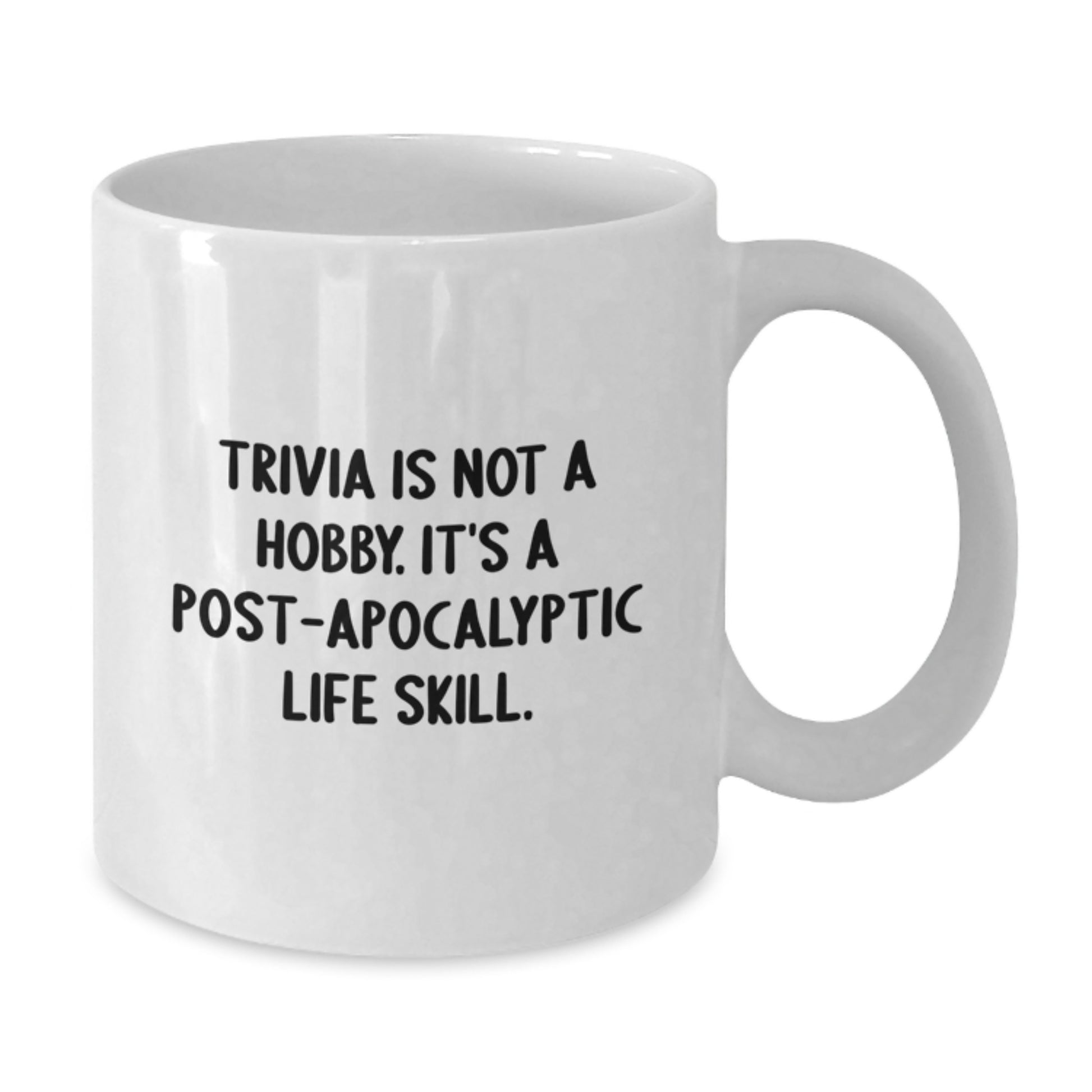 Trivia Enthusiast Gifts from Friends, Gifts for Trivia Lovers, Funny White Coffee Mug - Additional