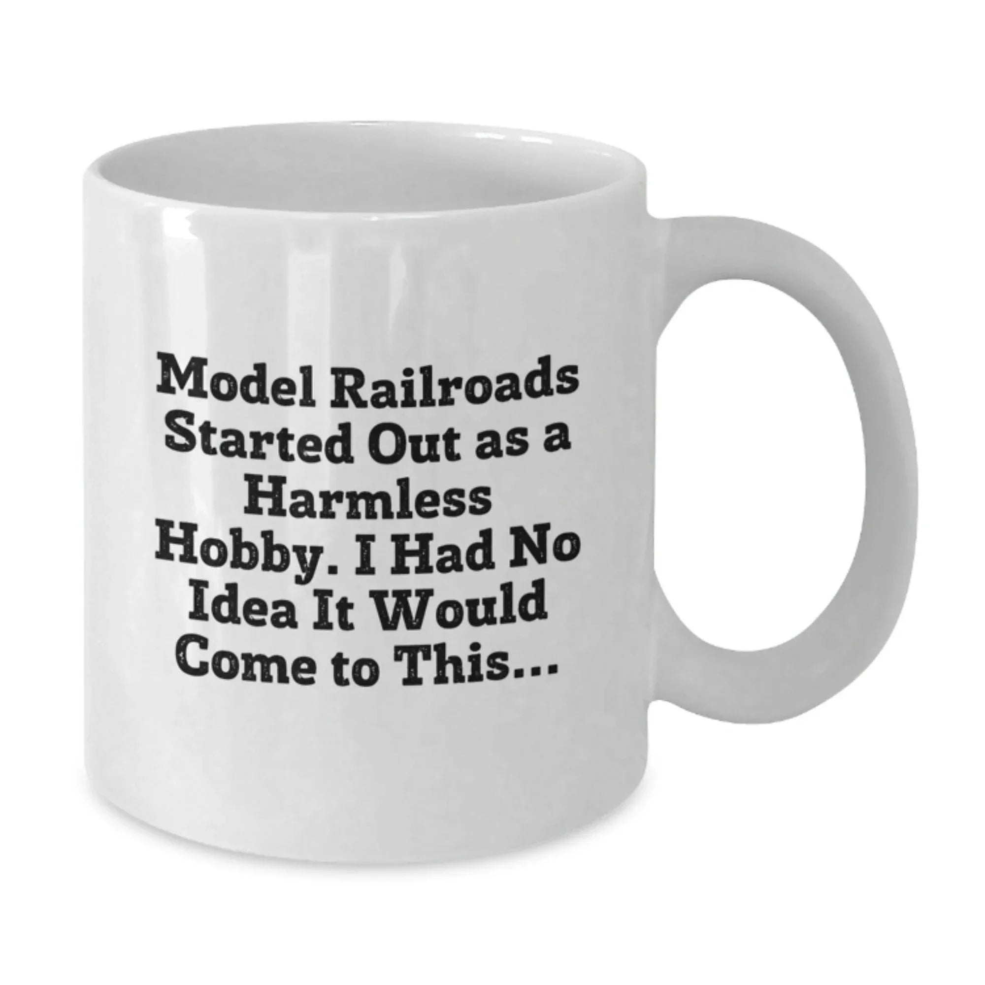 Model Railroads Enthusiast Gifts from Friends, Unique Christmas Unique Gifts for Him, Funny Coffee Mug