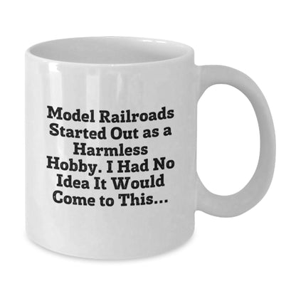 Model Railroads Enthusiast Gifts from Friends, Unique Christmas Unique Gifts for Him, Funny Coffee Mug - Additional