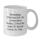 Funny Genealogy Gifts from Family to Family for Genealogy Enthusiasts at Christmas Time - Genealogy Coffee Mug, White, 11oz or 15oz