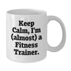 Funny Fitness Trainer White Coffee Mugs Gifts from Friends and Family for Men Women Coworkers during Christmas Holidays