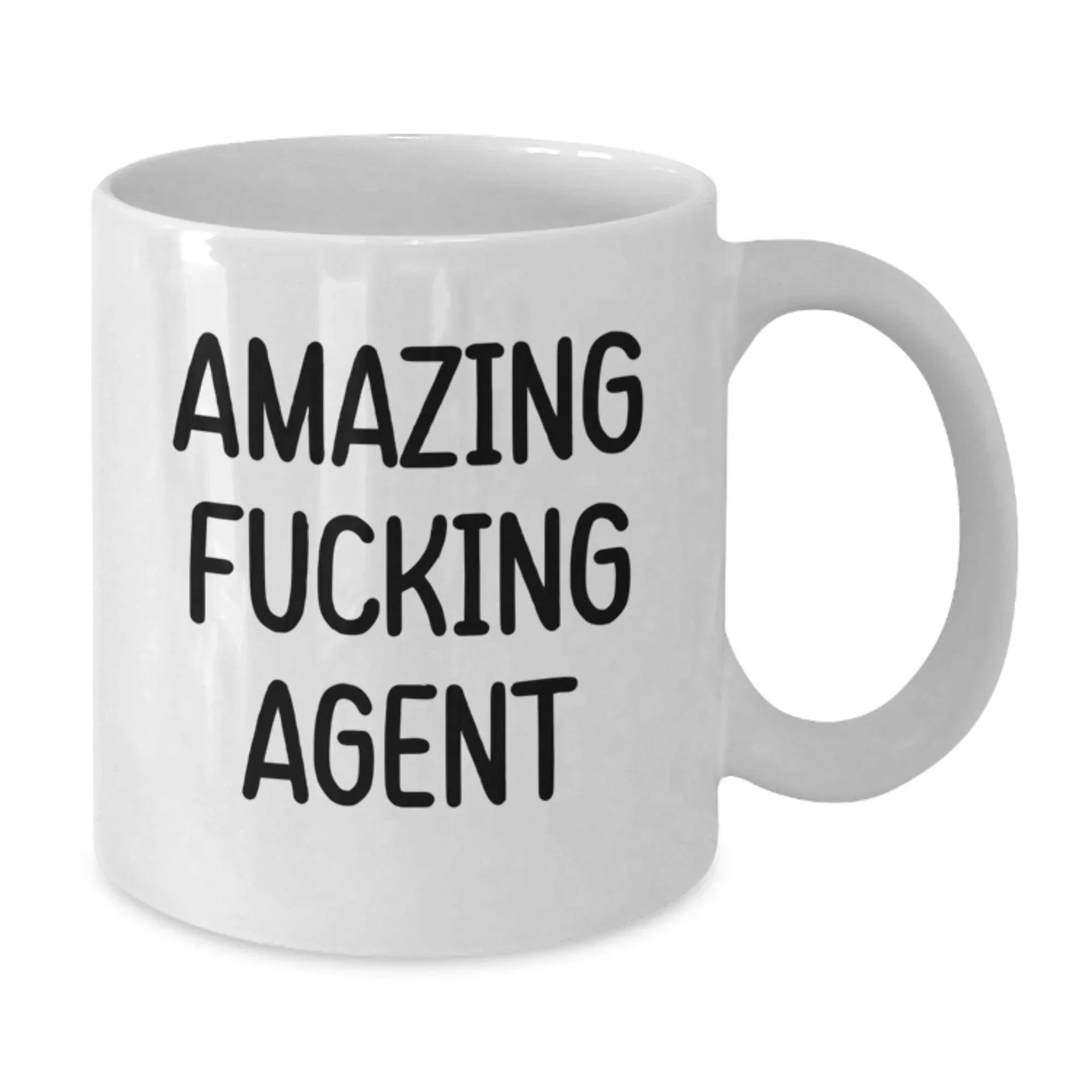 Funny Agent Gifts, White Coffee Mugs, Christmas Unique Presents for Agent Friends and Family, Gifts from Men, Gifts for Agent