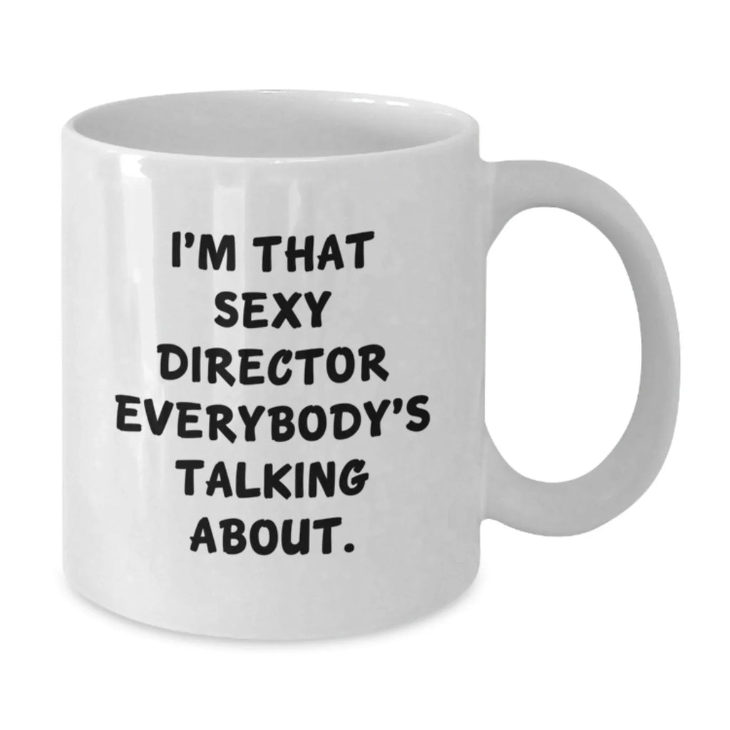Funny Director Gifts for Men, Unique White Coffee Mugs for Christmas Unique Gifts from Friends and Family