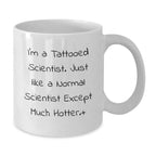 Funny Scientist White Coffee Mug Gifts for Men Women Friends Family - Perfect Unique Christmas Memorable Presents