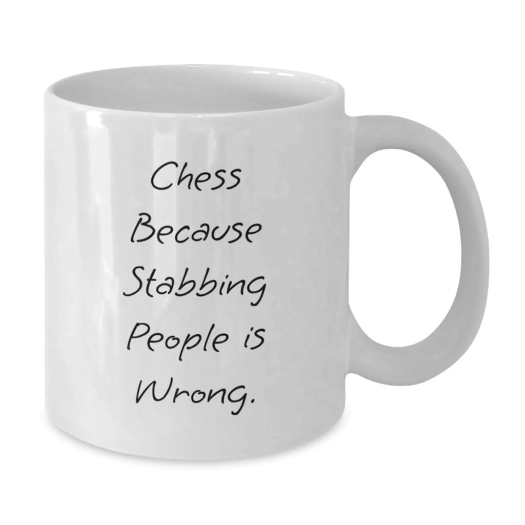 Funny Chess Quote White Coffee Mugs Gifts for Chess Lovers Birthday Presents from Friends