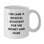 Funny Medical Assistant White Coffee Mugs Gifts from Men to Medical Assistants on Christmas Unique