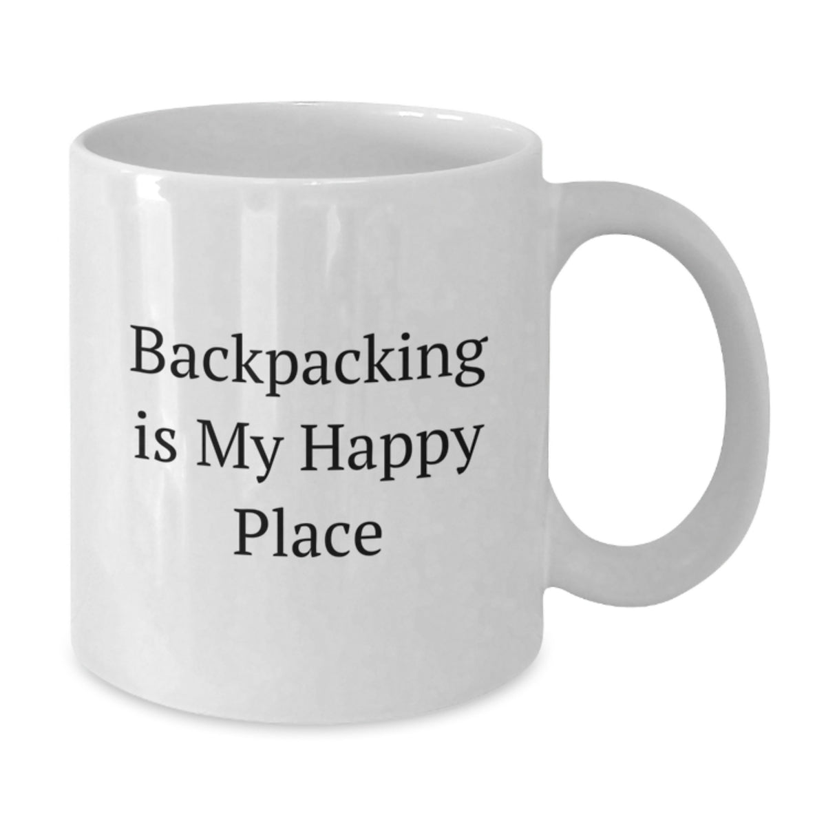 Backpacking Keepsake Gift for Him - Backpacking Is My Happy Place Quote - Additional