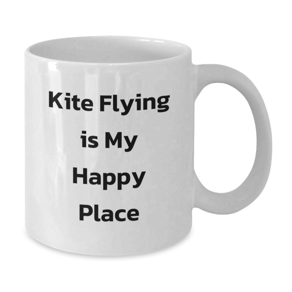 Christmas Gift For Her Joyful Kite Flying Present - White Coffee Mug - Additional