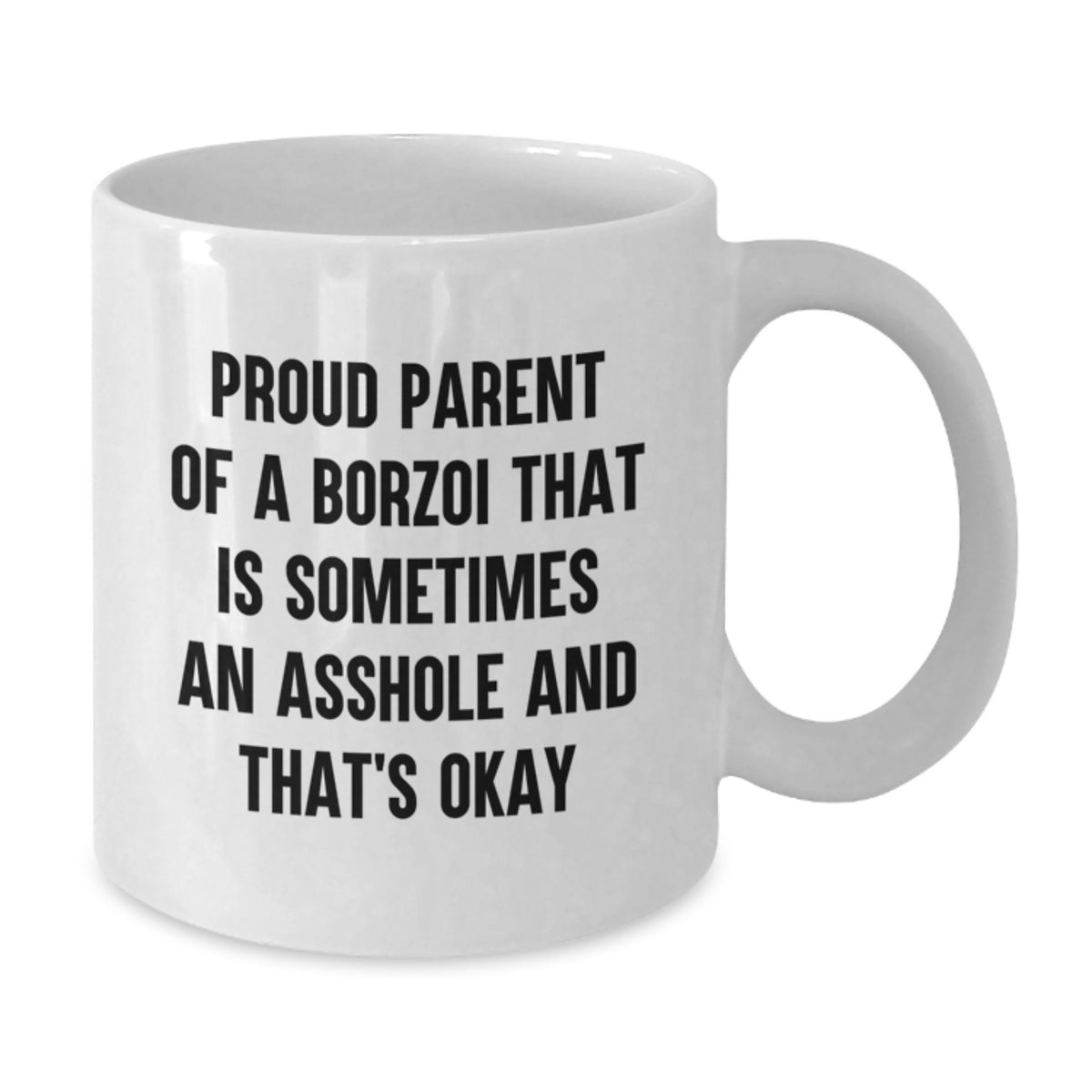 Christmas Gift for Her Humorous Borzoi Parent Present - It's Okay - Additional