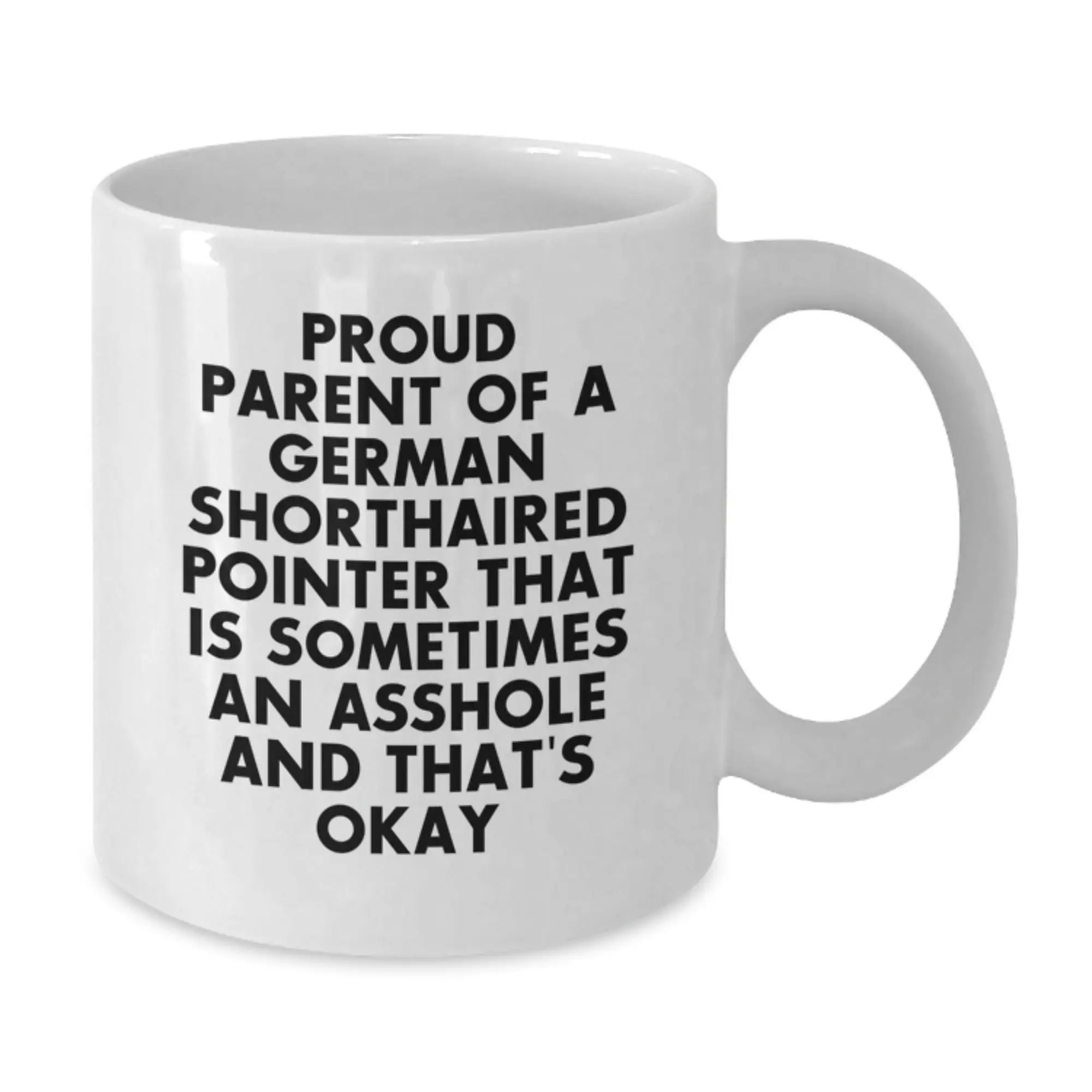 Proud Parent German Shorthaired Pointer Dog Funny White Coffee Mug Gifts from Family for Graduation Unique - Additional