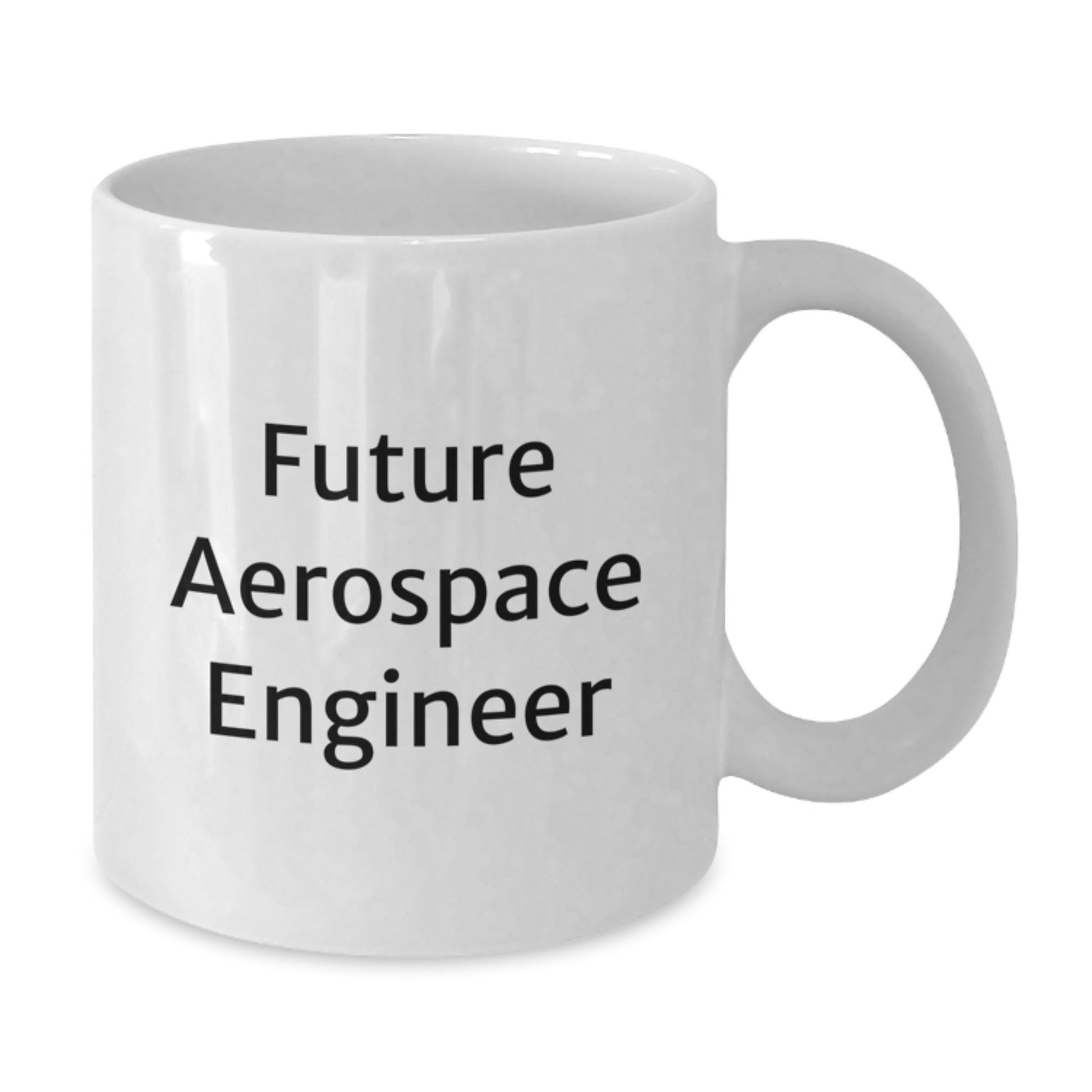 Funny Future Aerospace Engineer Birthday Unique Gift Ideas, Gifts from Friends to Men, White Coffee Mug, 'May the Force Be with You' Quote - Additional