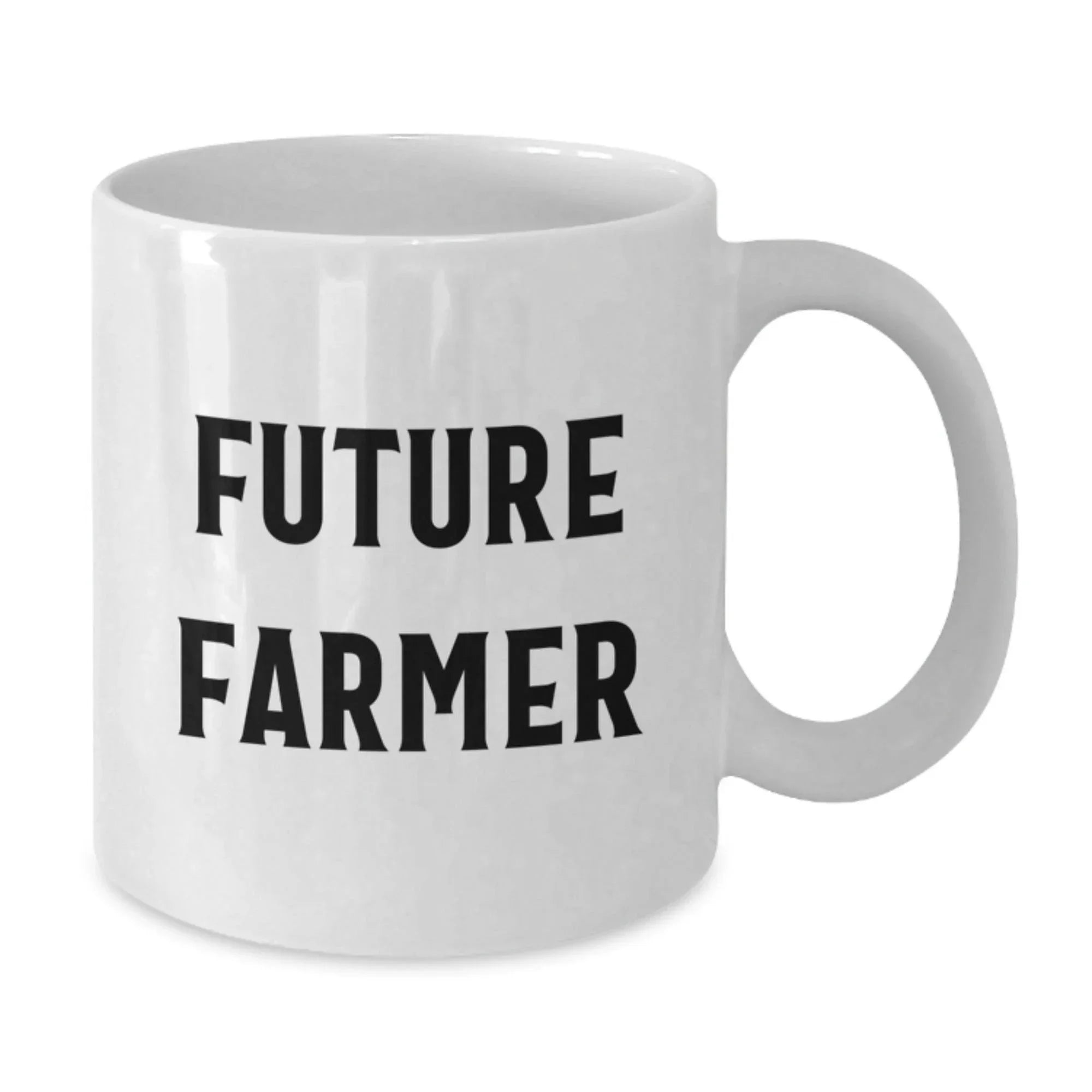Funny Farmer Gifts from Friends for Christmas - White Coffee Mug - Future Farmer