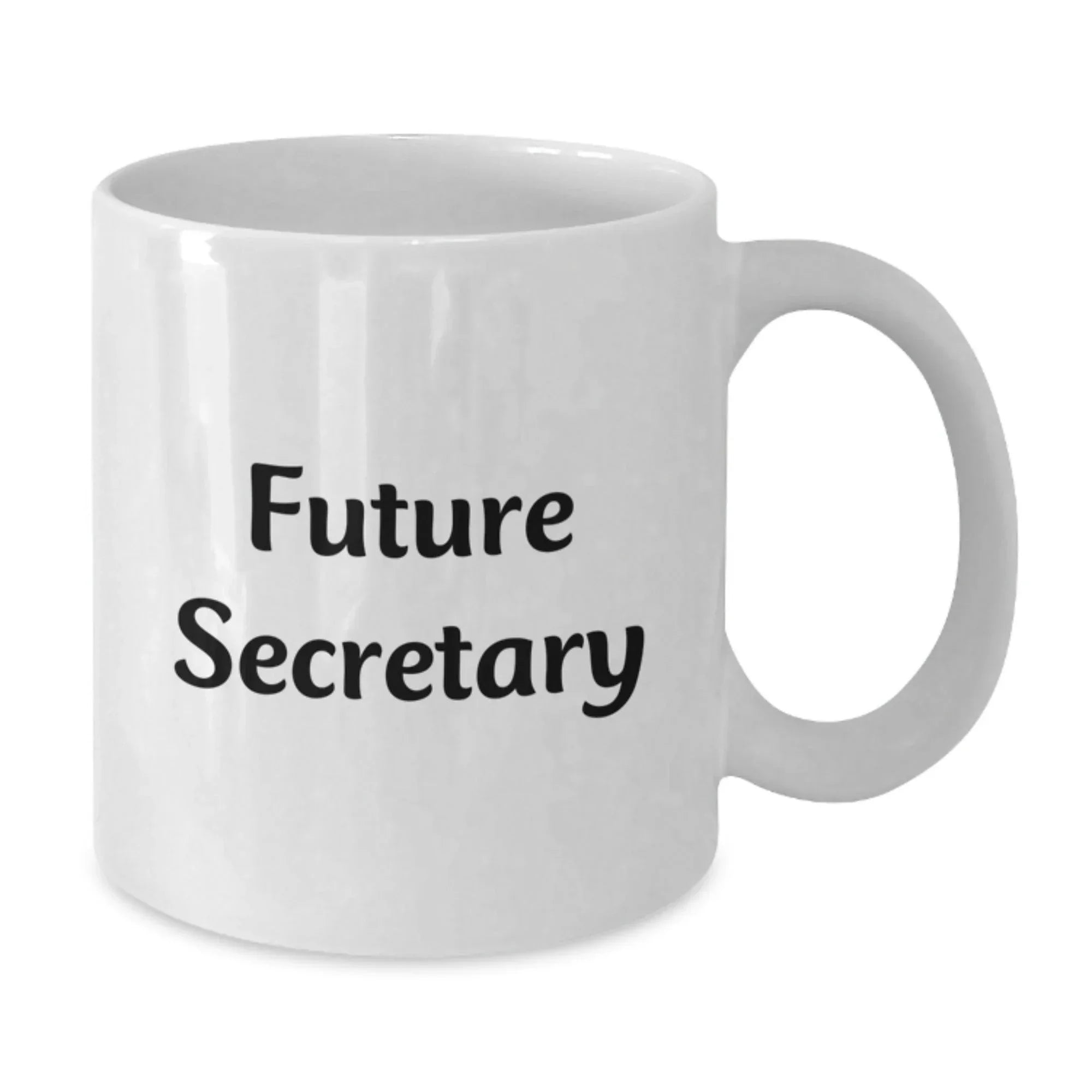 Funny Inspirational Secretary Future Quotes White Coffee Mug Gifts for Secretary from Friends
