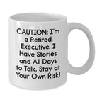 Funny Executive Quotes, White Coffee Mugs for Men, Women, and Friends, Christmas Unique Gifts from Family, Coworkers, and Executives