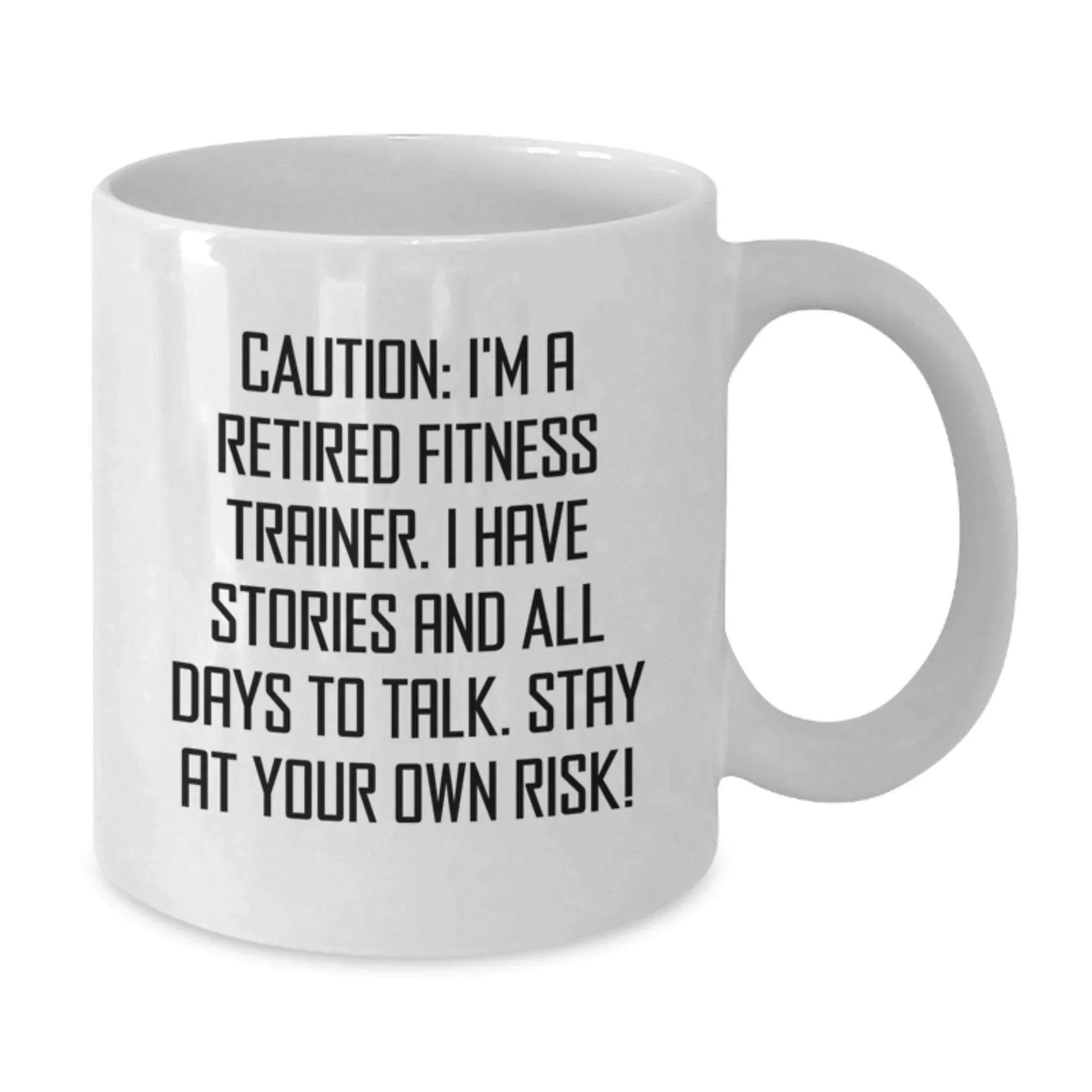 Fitness Trainer White Coffee Mug, Funny Quote, Ideal Gift for Fitness Trainers Men Women Friends Coworkers Family