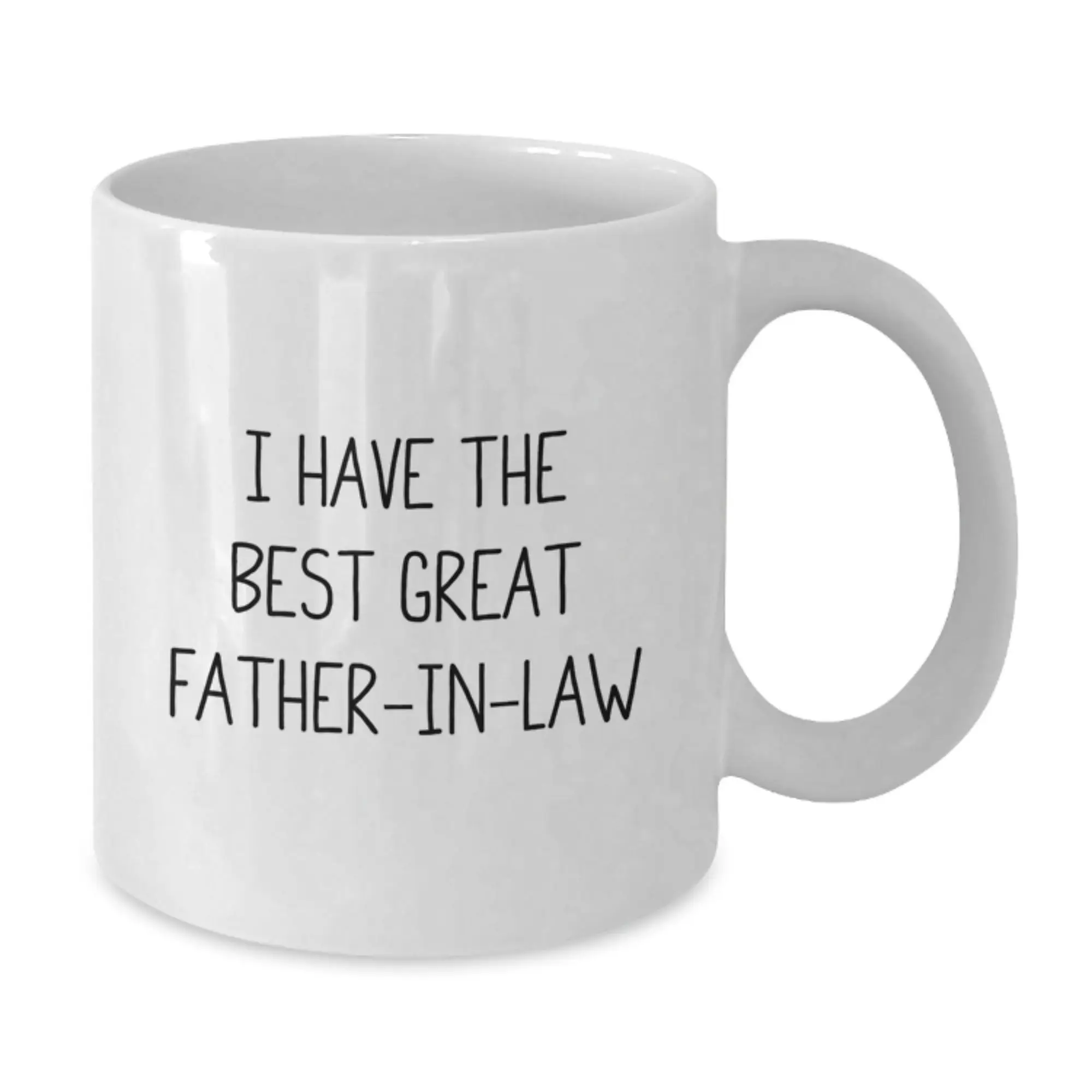 Funny Father-in-law Gifts from Men - Unique Birthday Unique Gifts for Father-in-law - White Coffee Mug - 'I Have The Best Great Father-in-law' - Additional