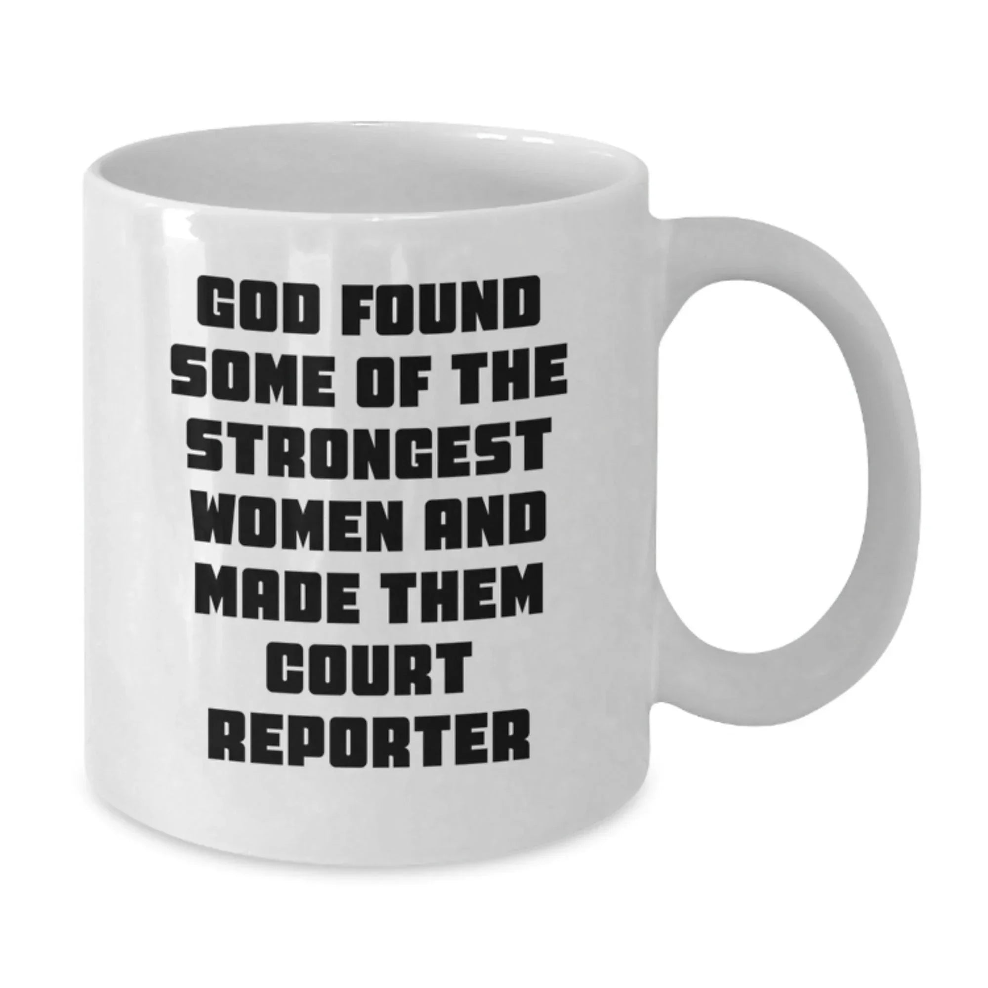 Funny Court Reporter Quote Gifts for Her from Friends, Women, and Family - White Coffee Mug