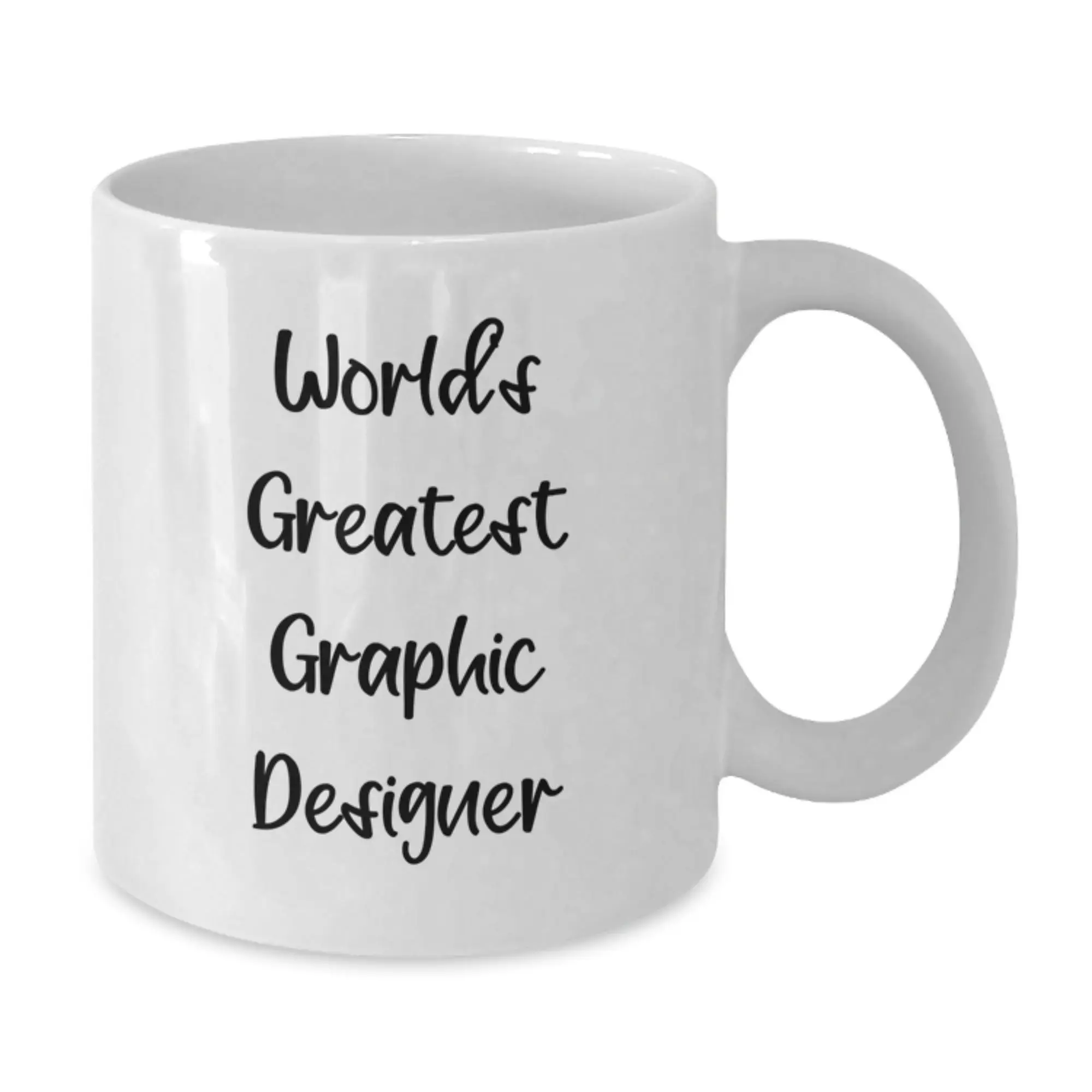 Funny Graphic Designer Gifts for Men from 'World's Greatest Graphic Designer' White Coffee Mug on Father's Day - Additional