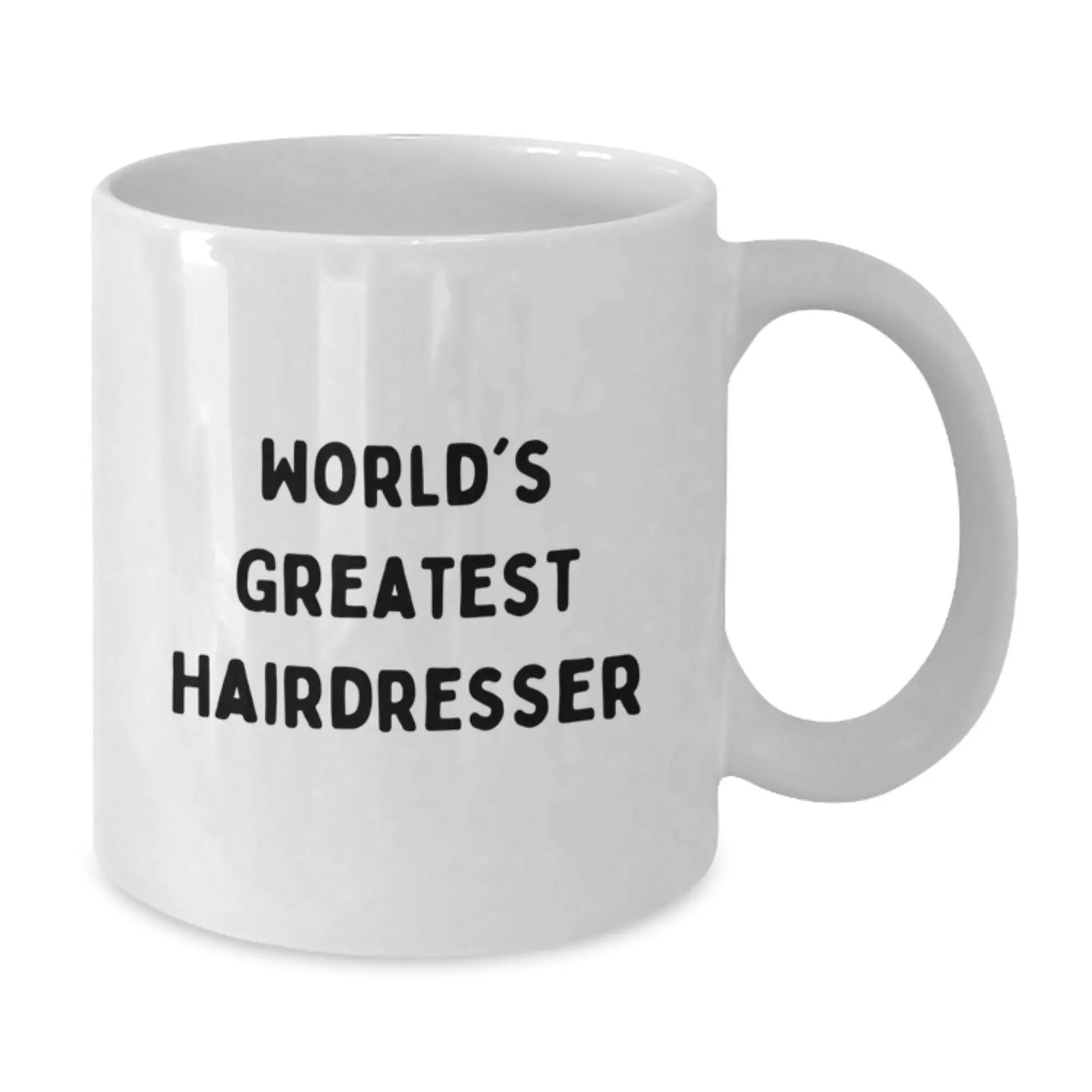 Funny Hairdresser Gifts from Family, White Coffee Mug for Birthday Unique Gifts, 'World's Greatest Hairdresser' Quote Mug - Additional