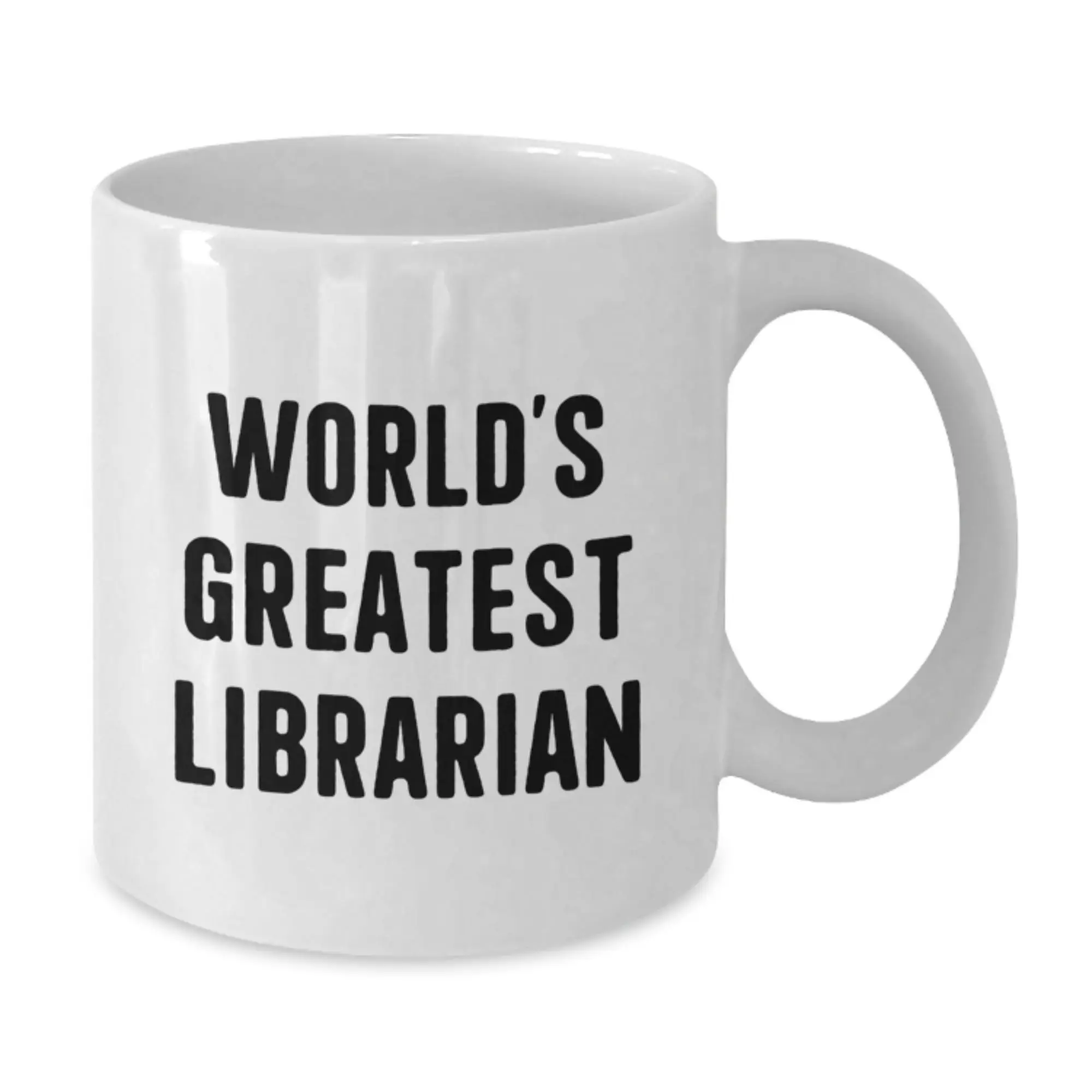 Funny Librarian Gifts from Friends White Coffee Mugs - 'World's Greatest Librarian' Quote for Mother's Day Unique Gifts for Librarians - Additional