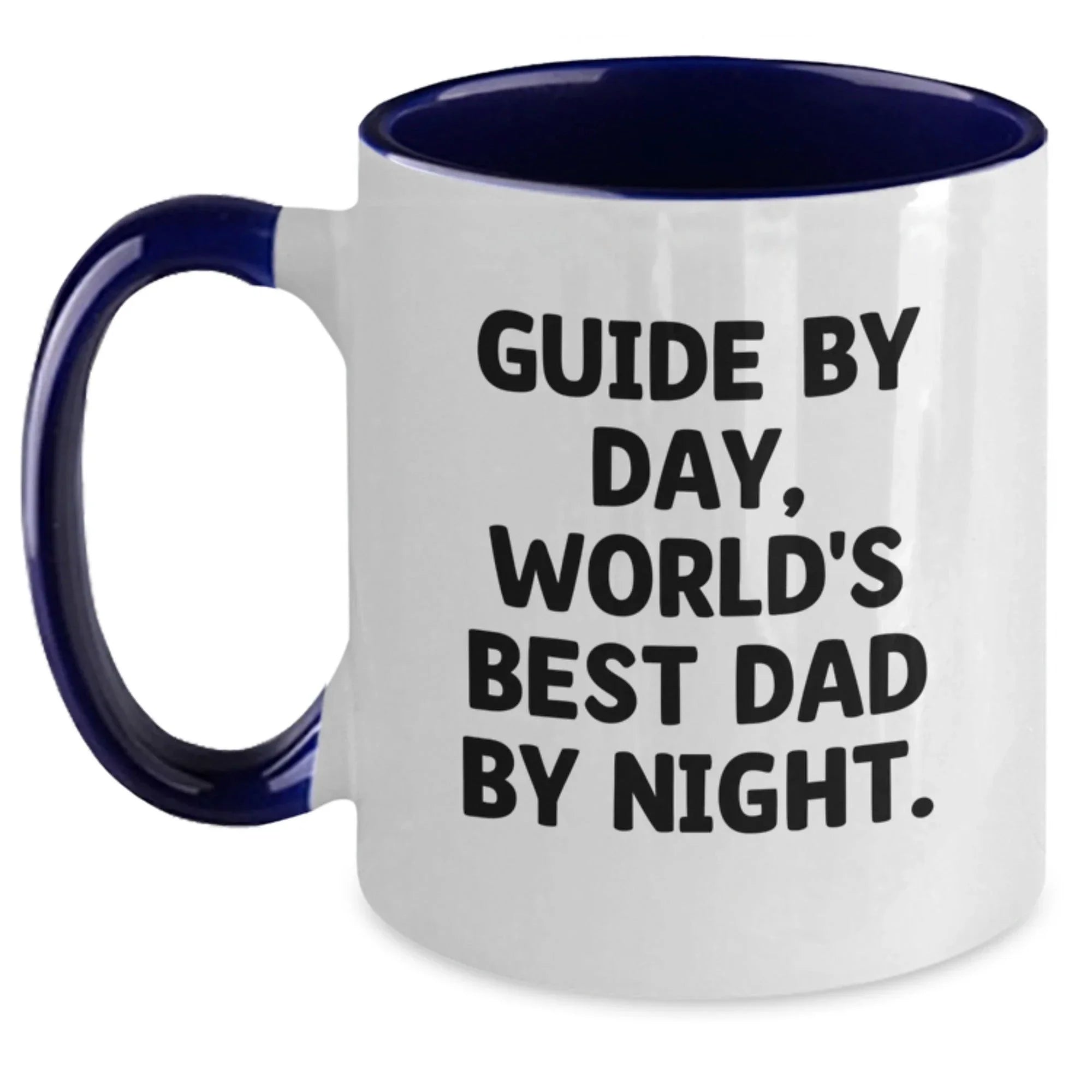 Guide Gifts By Day, Funny Two Tone Coffee Mug By Night, Birthday Unique Gifts from Men to Guide