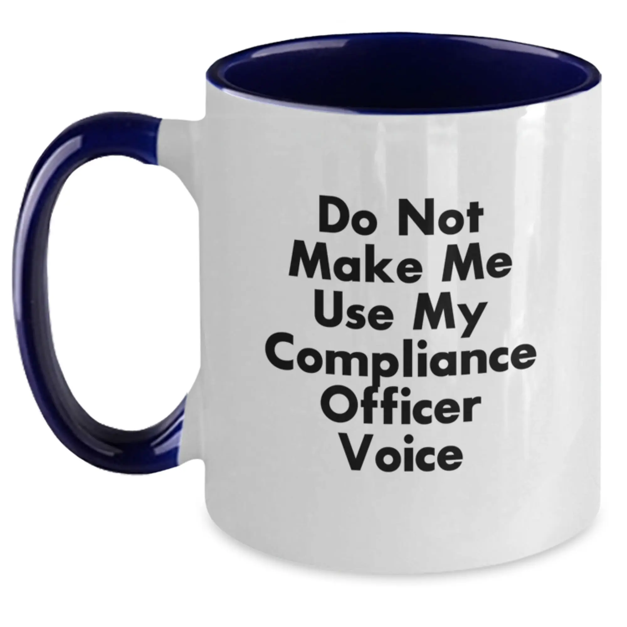 Birthday Gift for Her Compliance Officer Two Tone Coffee Mug Present - Main