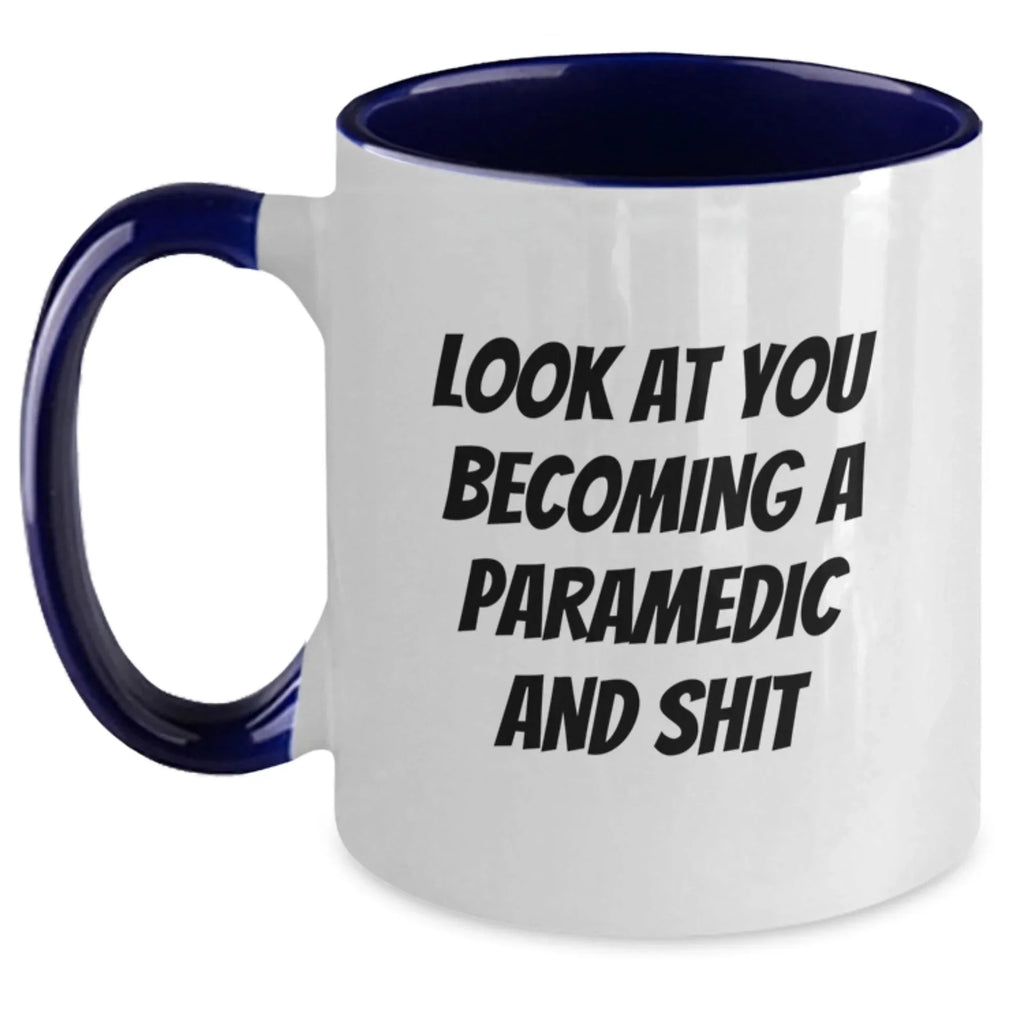 Rescue Worker Humor Gifts from Friends, Funny Two Tone Coffee Mug, Birthday Unique Gifts for Rescue Worker Men, Women, Coworkers, Family
