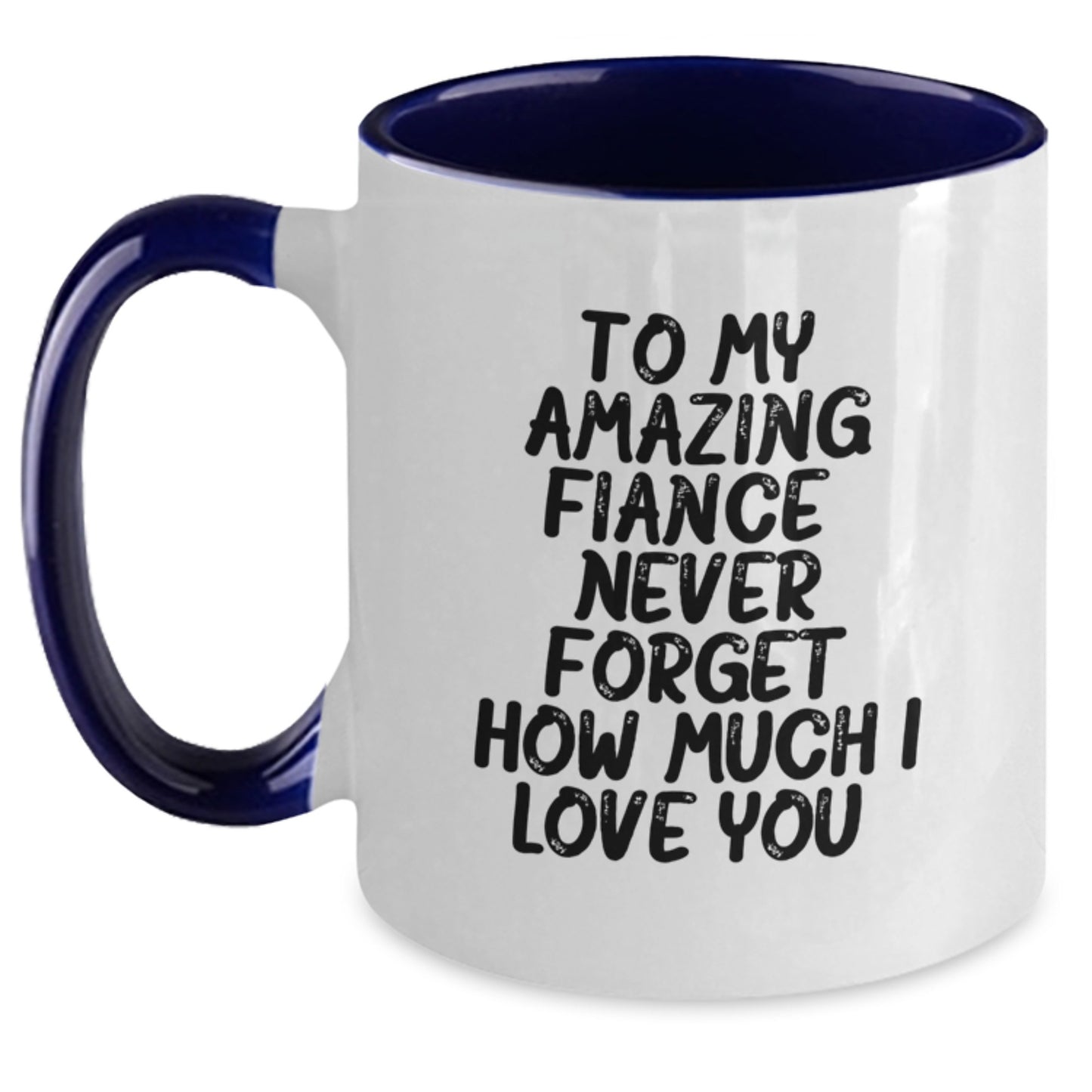 Funny Fiance Gifts, Unique Two Tone Coffee Mugs, Christmas Unique Gifts from Men to Fiance - Main