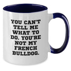 French Bulldog Lover Gifts from Men to Women Friends Family - Funny Two Tone Coffee Mug