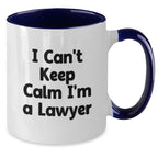 Funny Lawyer Two Tone Coffee Mugs Gifts from Friends and Family for Lawyer Men and Women on Christmas Unique Gift Ideas