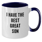 Funny Coffee Mugs for Son Gifts, Inspirational I Have The Best Great Son Quote, Unique Mom's Day Unique Gifts from Family - Additional