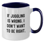 Funny Juggling Two Tone Coffee Mugs Gifts from Family Members for Christmas