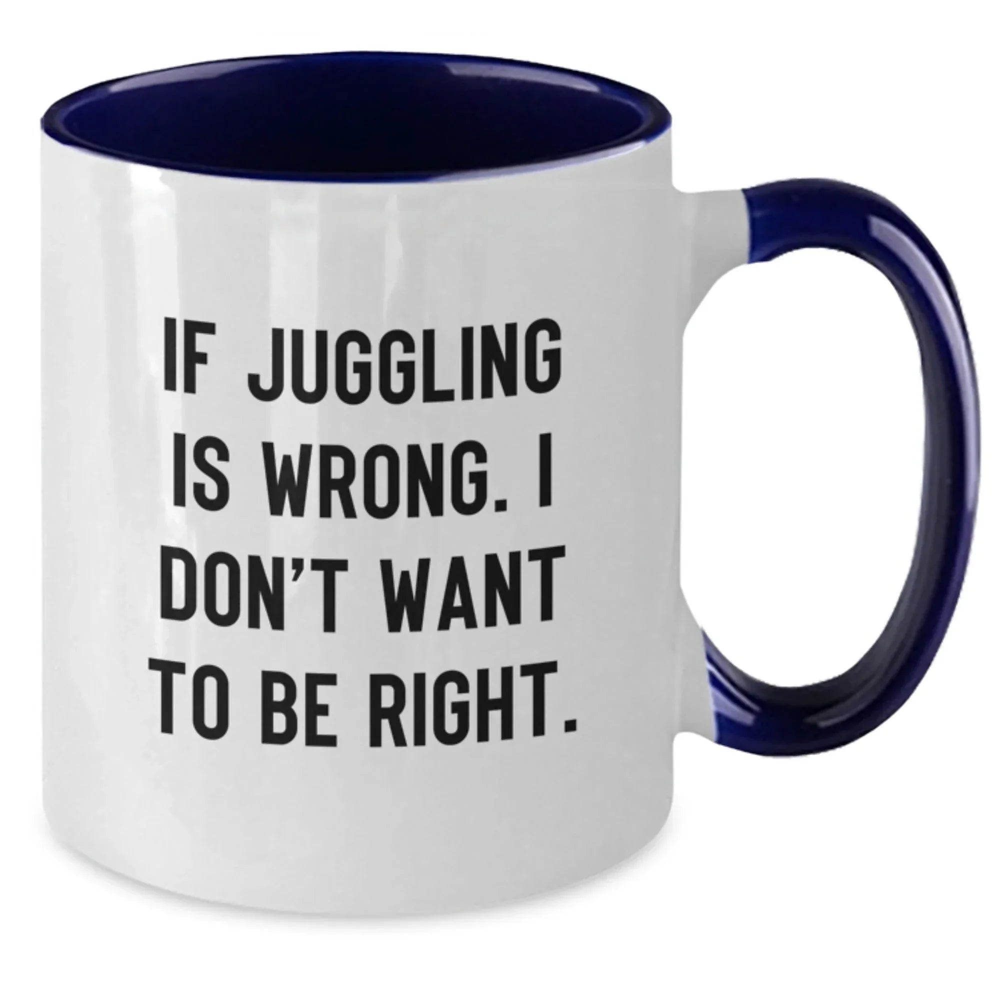 Funny Juggling Two Tone Coffee Mugs Gifts from Family Members for Christmas