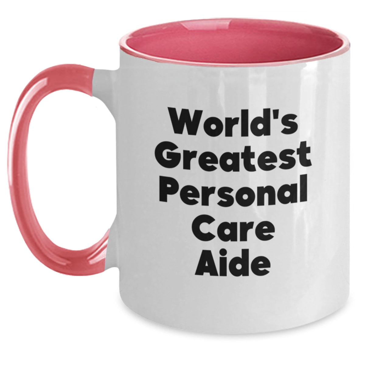Personal Care Aide Gift World's Greatest Keepsake Two Tone Coffee Mug - Main