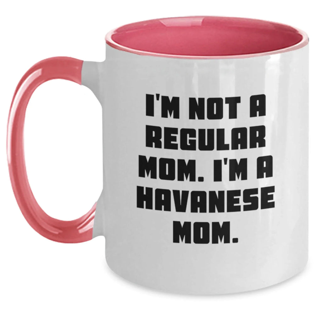 Funny Havanese Dog Gifts for Friends and Family - Unique Christmas Unique Two Tone Coffee Mugs for Havanese Mom