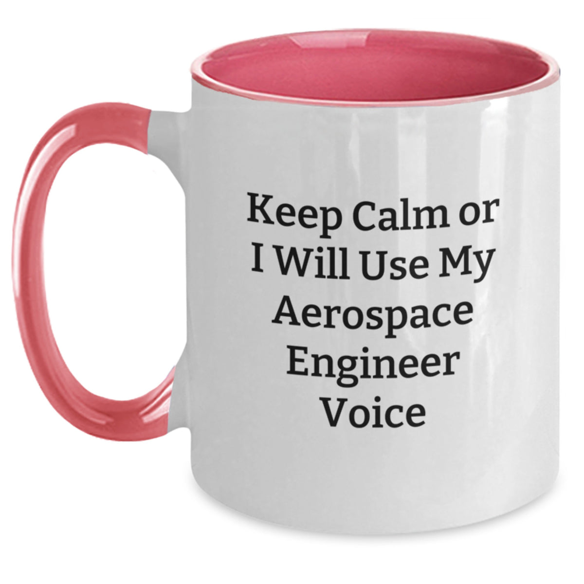 Aerospace Engineer Gift for Him - Keep Calm Voice Keepsake Two Tone - Main