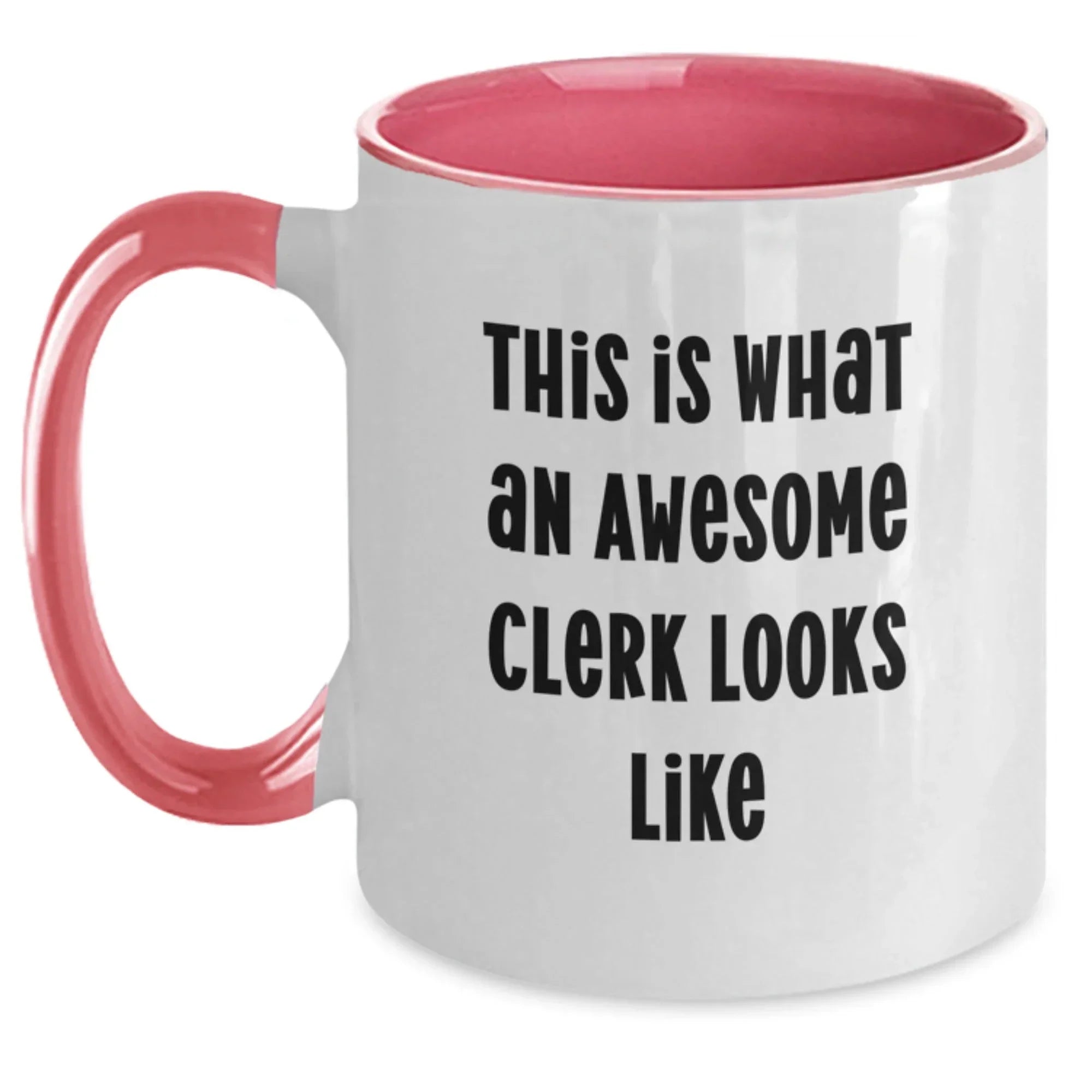 Funny Clerk Gifts for Him from Friends, Unique Two Tone Coffee Mugs, Inspirational Quote