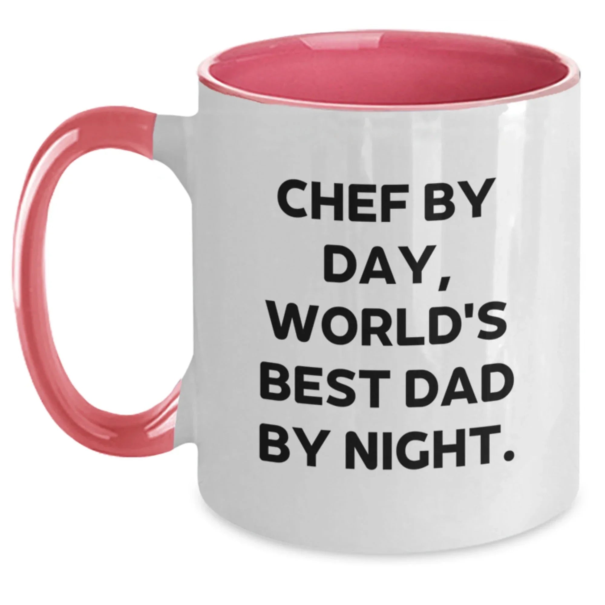 Funny Chef Gifts from Dad to Son Graduation Unique Two Tone Coffee Mug