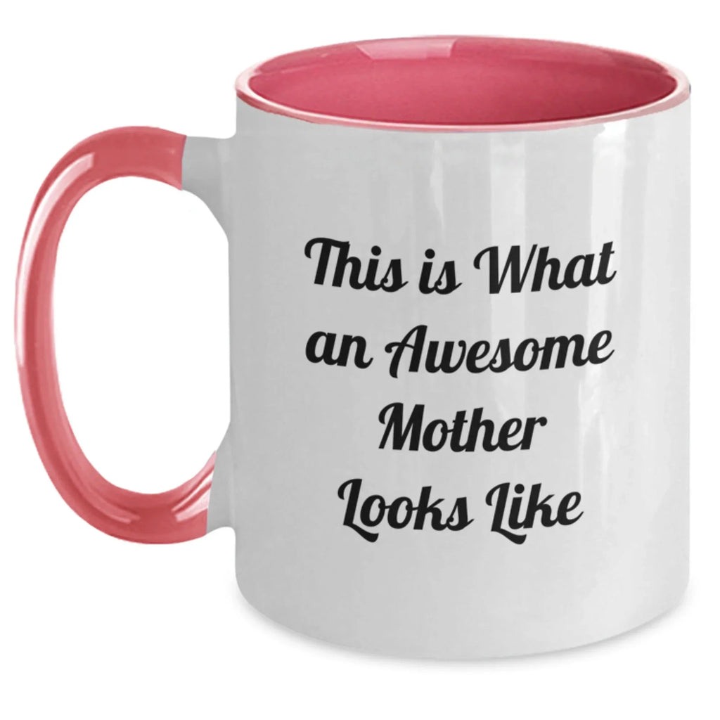 Funny Mom Gifts Two Tone Coffee Mug - Gifts for Mom from Family, Friends, or Loved Ones on Valentine's