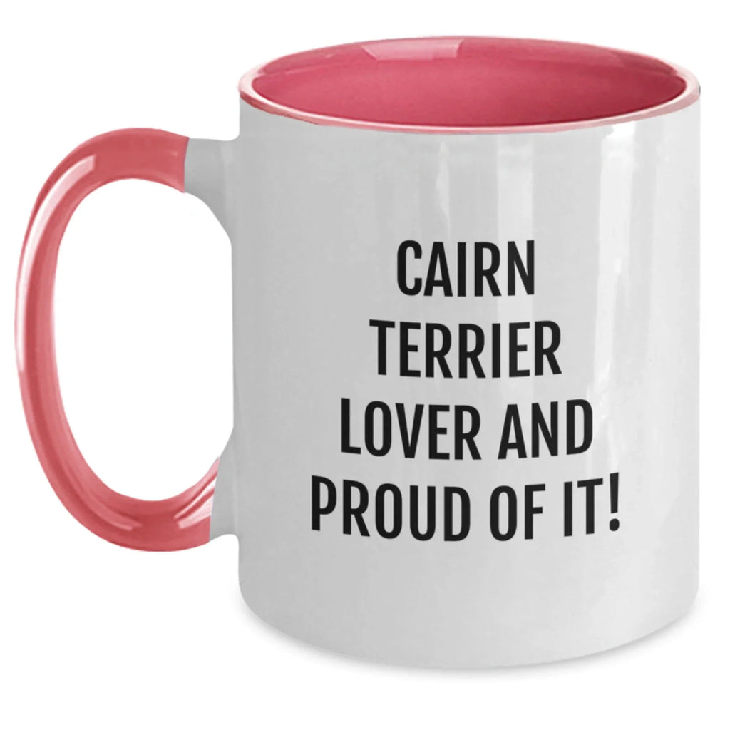 Cairn Terrier Lovers Two Tone Coffee Mug Valentine Gift For Dog Owners